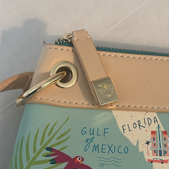Spartina 449 Greetings From The Caribbean Sea Crossbody Bag NWOT - Picture 4 of 16